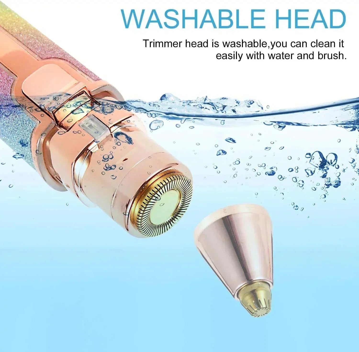 2 In 1 Eyebrow Trimmer & Hair Shaver - souqsaving.com